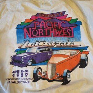 Goodguy's Pacific Northwest Nationals 1989 Automotive White Jacket 2x XXL USA
